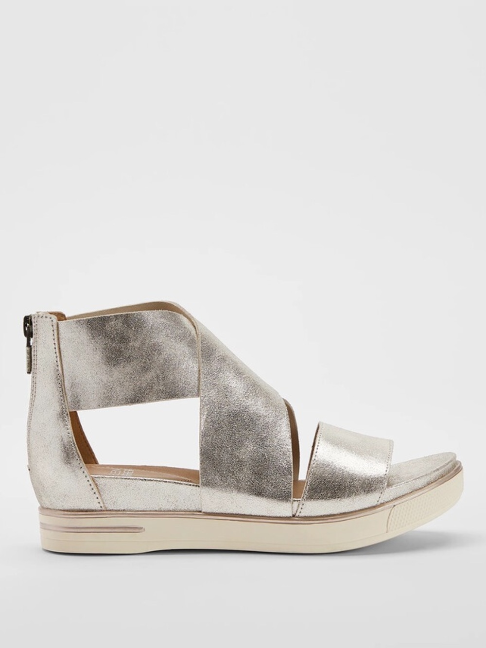 Eileen Fisher Metallic Sport Suede Sneaker Sandal
